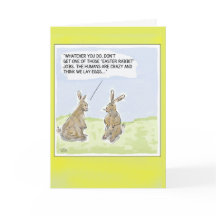 Funny Cartoon Osterkanbits Card