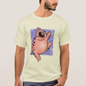 Funny Cartoon Pig Dance / Funny Dancing Pig T-Shirt (Vorderseite)