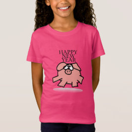 Funny Cartoon Pig Jahr 2019 Girl T - Shirt