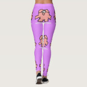 Funny Cartoon Pig Jahr Weibchen wählen Leggings (Rückseite)