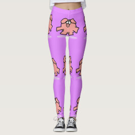 Funny Cartoon Pig Jahr Weibchen wählen Leggings