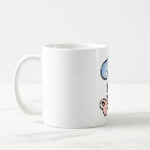 Funny Cartoon Pig Koch mit Hut Kaffeetasse (Links)