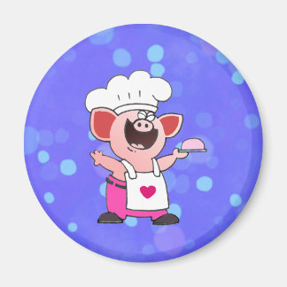 Funny Cartoon Pig Koch Shirt | Funny Piggy Koch T Magnet