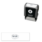 Funny Cartoon Pig Permastempel (Beispiel)