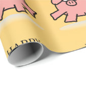 Funny Cartoon Pig Year Wrapper Geschenkpapier (Rolleneckpunkt)