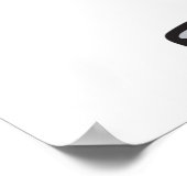 Funny Cartoon Piggy Bank Loss Geld Poster (Ecke)