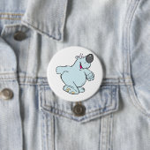 Funny Cartoon Polar Bär Niedlich Blauer Charakter Button (Beispiel)