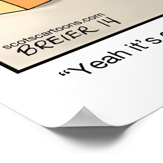 Funny Cartoon Poster - Aktuell (Ecke)