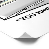 Funny Cartoon Poster - Cryonics (Ecke)