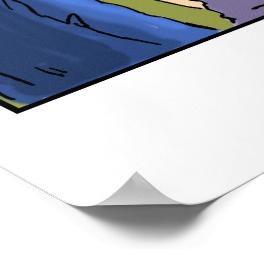 Funny Cartoon Poster - Der letzte Trick (Ecke)