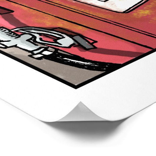 Funny Cartoon Poster - Junk (Ecke)