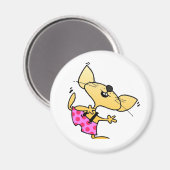 Funny Cartoon Rats Dance Magnet (Vorderseite/Rückseite)
