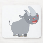 Funny Cartoon Rhino Mousepad (Vorne)