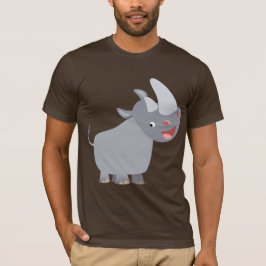 Funny Cartoon Rhino T - Shirt