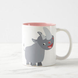 Funny Cartoon Rhino Tasse