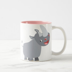 Funny Cartoon Rhino Tasse