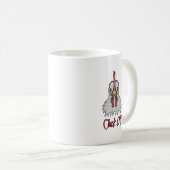 Funny Cartoon Rooster Cluck Off Coffee Tasse (VorderseiteRechts)