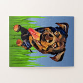 Funny Cartoon Rottweiler 30 Piece Puzzle (Horizontal)