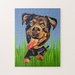 Funny Cartoon Rottweiler Dog 252 Stück Puzzle