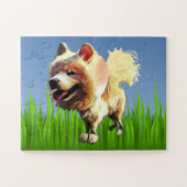 Funny Cartoon Samoyed Dog Kinder 30 pc Puzzle (Horizontal)