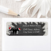 Funny Cartoon Santa Cat Pärchenchalkboard (Insitu)