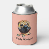 Funny Cartoon Shar Pei Can Cooler Dosenkühler (Kanne Vorderseite)
