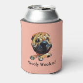 Funny Cartoon Shar Pei Can Cooler Dosenkühler (Kanne Rückseite)