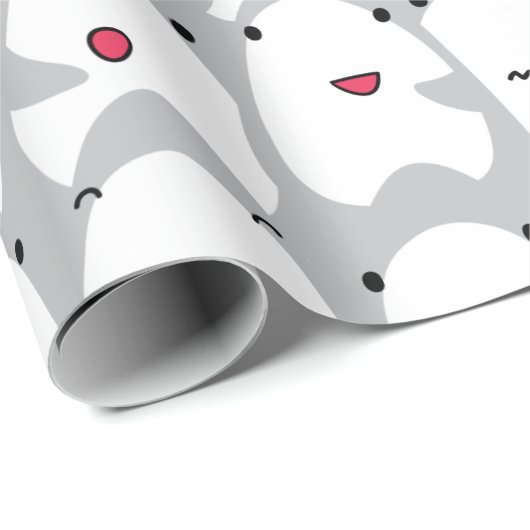 Funny Cartoon Sharks Geschenkpapier (Rolleneckpunkt)