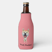 Funny Cartoon Shiba Inu Flasche Cooler Flaschenkühler (Flaschenvorderseite)