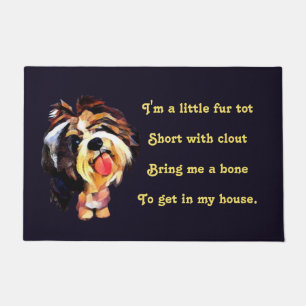 Funny Cartoon Shih Tzu Dog Doormat Fußmatte