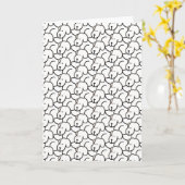 Funny Cartoon Sitting Dogs Karte (Gelbe Blume)