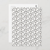 Funny Cartoon Sitting Dogs Postkarte (Vorne/Hinten)