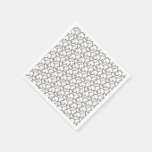 Funny Cartoon Sitting Dogs Serviette (Ecke)