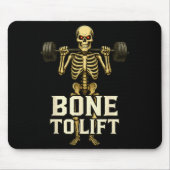 Funny Cartoon Skeleton Play On Words Mousepad (Vorne)