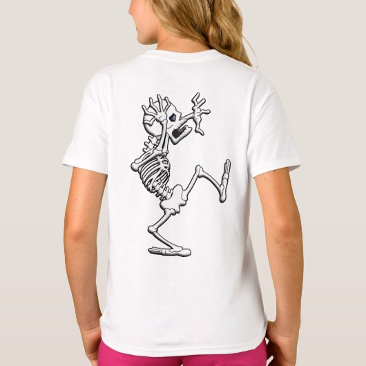 Funny Cartoon Skeleton T - Shirt (Rückseite)