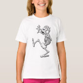 Funny Cartoon Skeleton T - Shirt (Vorderseite)