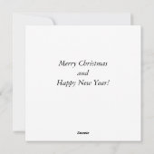 Funny Cartoon Snowman Feiertagskarte (Rückseite)