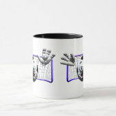 Funny Cartoon Soccer Ball Tasse (Zentrum)