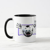 Funny Cartoon Soccer Ball Tasse (Links)