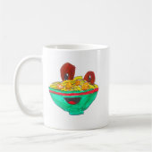 Funny Cartoon Spaghetti Fleischbällchen Kunst Kaffeetasse (Links)