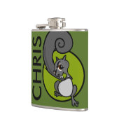 FUNNY CARTOON SQUIRREL VINYL WRAPPY FLASK FLACHMANN (Links)