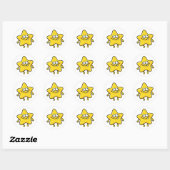 Funny Cartoon Star Character Sticker (Blatt)