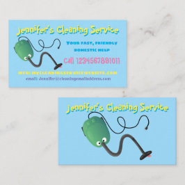 Funny Cartoon Staubsauger für den häuslichen Diens Visitenkarte