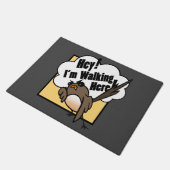 FUNNY CARTOON STYLE BIRD DOORMAT FUßMATTE (Schrägansicht)