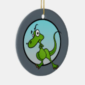 FUNNY CARTOON STYLE DINOSAUR CHRISTMAS ORNAMENT (Rechts)