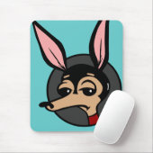 FUNNY CARTOON STYLE DOG MOUSE PAD MOUSEPAD (Mit Mouse)