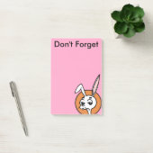 FUNNY CARTOON STYLE RABBIT POST-IT-NOTEPAD POST-IT KLEBEZETTEL (Büro)