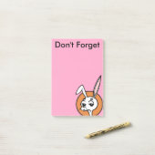 FUNNY CARTOON STYLE RABBIT POST-IT-NOTEPAD POST-IT KLEBEZETTEL (Auf Schreibtisch)