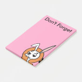FUNNY CARTOON STYLE RABBIT POST-IT-NOTEPAD POST-IT KLEBEZETTEL (angewinkelt)