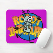 FUNNY CARTOON STYLE ROBOT MOUSE PAD MOUSEPAD (Mit Mouse)